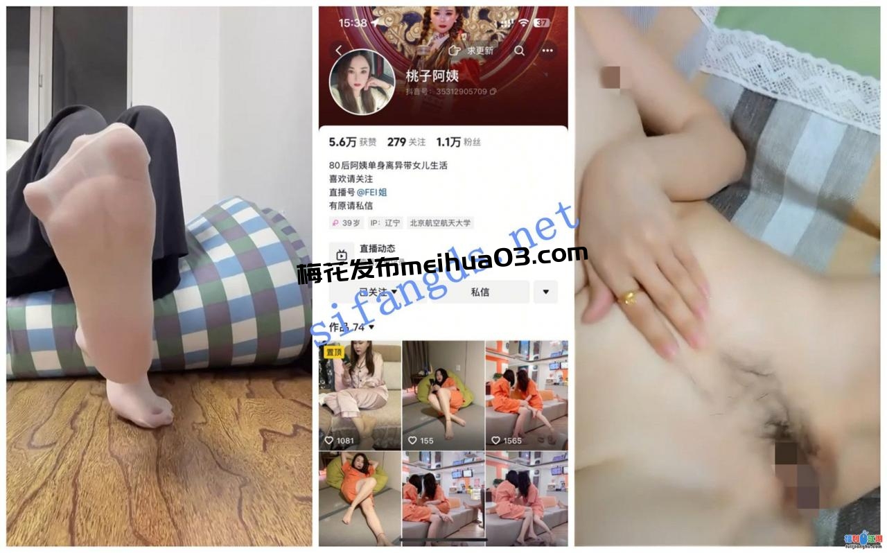 【抖音福利】丝袜熟女【谜你姐/桃子阿姨/FEI姐】自慰福利【0.41G】